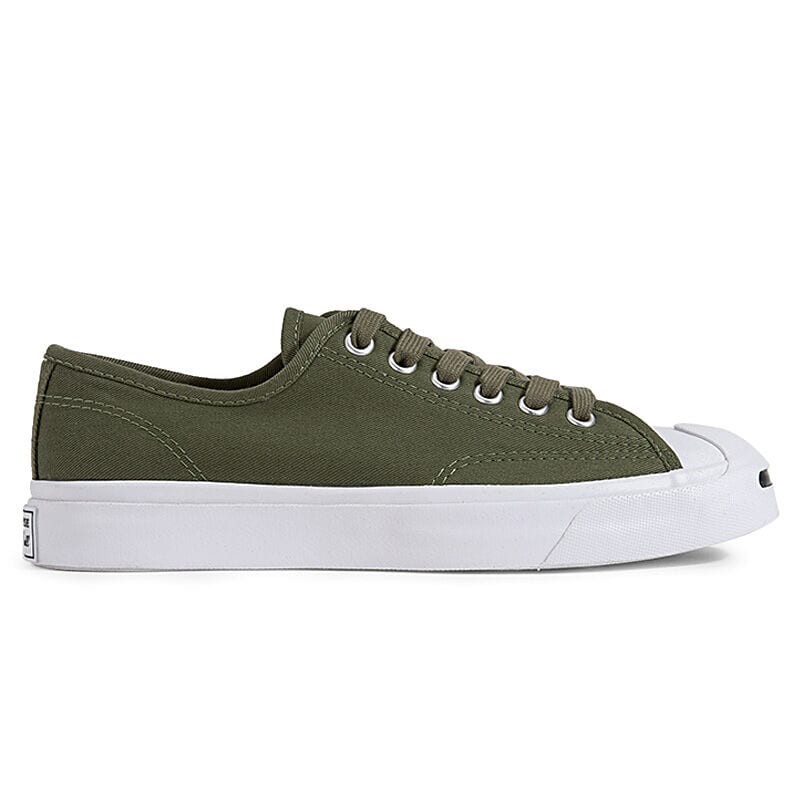 Converse รองเท้าผ้าใบผู้ใหญ่ รุ่น Jack Purcell Play Bold OX สีเขียวทหาร