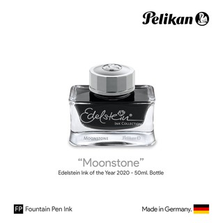 Pelikan Edelstein Ink "Moonstone" 50ml Bottle - หมึกปากกาหมึกซึม อีเดลสไตน์ มูนสโตน สีเทา ขวดขนาด 50 มล.