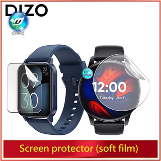 realme DIZO Watch 2 Sports ฟิล์ม DIZO Smart Watch R ตัวป้องกันหน้าจอ ฟิล์มป้องกันไฮโดรเจล แบบนุ่ม สําหรับ DIZO Smart Watch D ฟิล์ม  (ไม่ใช่กระจก)