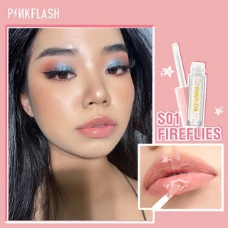 PINKFLASH ลิปสติก ลิปกลอส เพิ่มความชุ่มชื้น มีชิมเมอร์ OhMyGloss