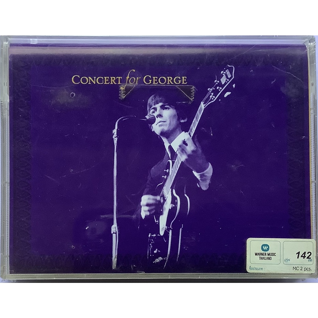 Cassette Tape เทปคาสเซ็ตเพลง 2 ม้วนคู๋ Concert For George Harrison ลิขสิทธิ์ ซีล Paul McCartney Ring