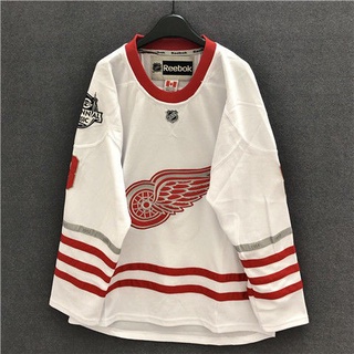 เสื้อยืดแขนยาว คอกลม พิมพ์ลาย Nhl Jersey Ice Hockey Jersey สไตล์ฮิปฮอป