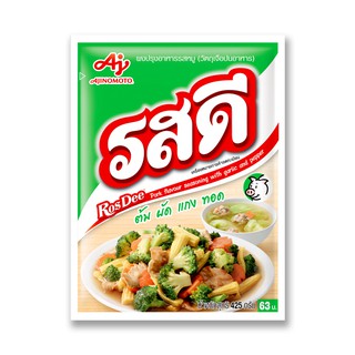 รสดี ผงปรุงรส รสหมู 425 กรัม Rosdee Seasoning powder, pork flavor 425 grams