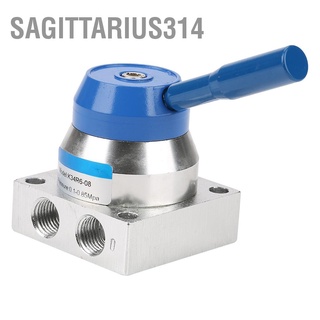 Sagittarius314 G1/4" Thread 3 Position 4 Way Aluminium Alloy Pneumatic Hand Lever Valve