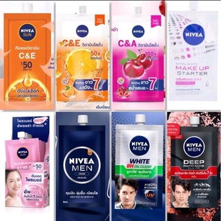 ส่งฟรีไม่ใช้โค้ด Nivea Lotion บำรุงผิวหน้า ผิวกาย แบบซอง ของผู้หญิง ผู้ชาย