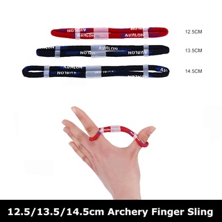 【เชือกโบว์อวาลอน】12.5/13.5/14.5 ซม. ยิงธนู Finger Sling Recurve Bow ปรับ Fingersling สำหรับล่าสัตว์ยิงธนู