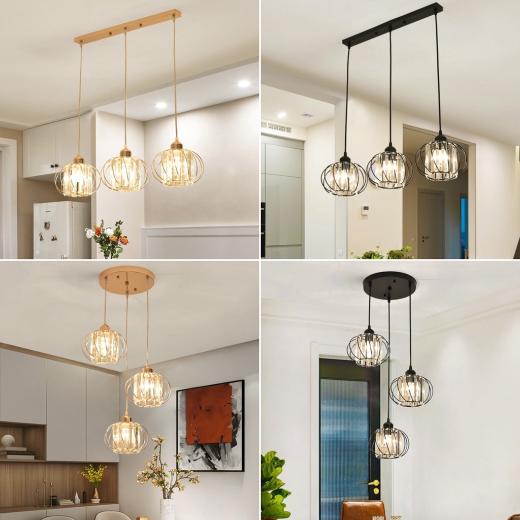 โมเดิร์น LED โคมระย้าคริสตัลในร่มโคมไฟระย้าคริสตัลสำหรับห้องนั่งเล่นห้องนอนห้องครัวโคมไฟ