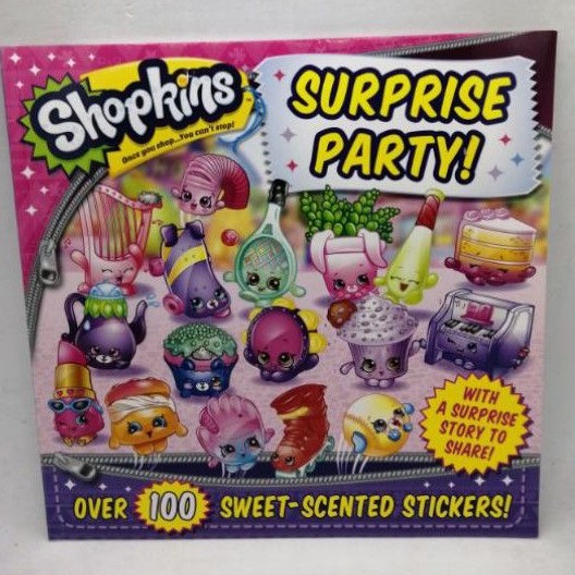 SURPRISE PARTY, over 100 sweet scented stickers ( Shopkins) - 117.