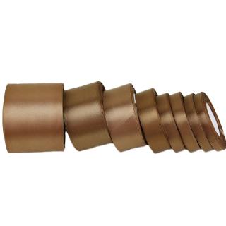 (22m/roll) Coffee color satin ribbon bowknot handmade clothing accessories DIY