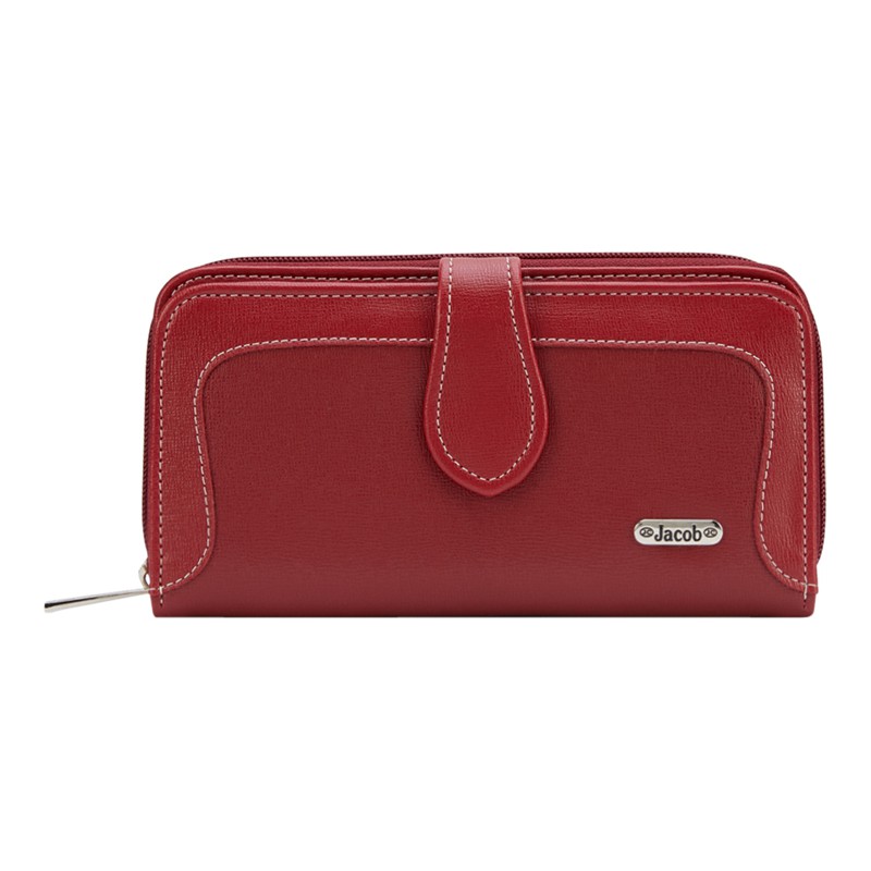 Jacob International กระเป๋าสตางค์ผู้หญิง V32138 (แดง)