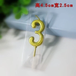เทียนตัวเลขวันเกิดสีทอง0-9(6)