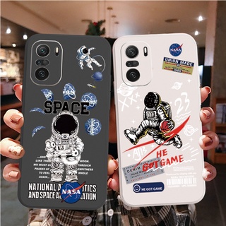 เคสโทรศัพท์มือถือ ลายนักบินอวกาศ NASA สําหรับ Xiaomi Redmi Note 10 10S 11S 10C 10 Pro 4G 5G 9 Pro 9S Prime 9A 9i 9C NFC