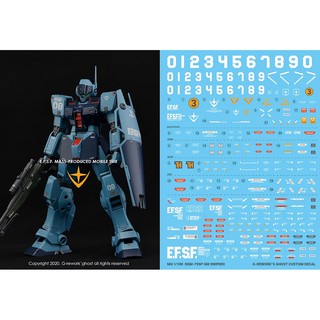 Water Decal [MG] RGM-79SP GM SNIPER2  แท้จาก G-Rework