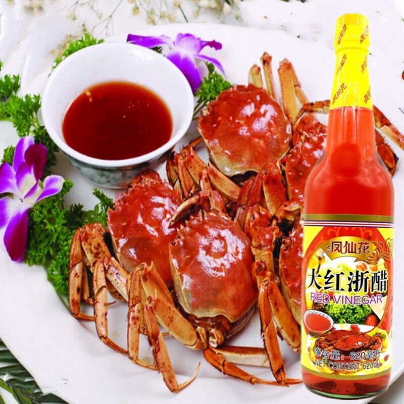 น้ำส้มสายชู พร้อมส่ง(大红浙醋)ขนาด620ml ใช้เป็นซอสจิ้มหรือปรุงอาหารได้หลากหลาย รสเปรี้ยว กลิ่นหอม รสกลมกล่อม