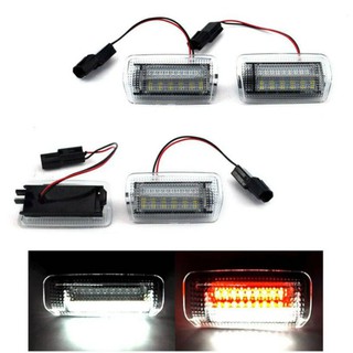 *ถูกสุด มีสินค้าพร้อมส่ง* ไฟส่องพื้นประตู LED 2สเต็ป  แดงกระพริบ/ขาวส่องพื้น, แสงขาว และแสงสีแดง ไม่กระพริบ Toyota