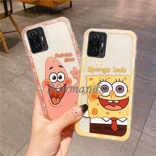 เคสโทรศัพท์ Ready Stock Phone Casing Xiaomi 11T Pro Mi 11 Lite 5G NE Mi 10T Pro NEW Cute Cartoon SpongeBob TPU Soft Case Xiaomi 11T Pro 5G Back Cover เคส