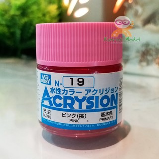 สีสูตรน้ำ Acrysion N19 PINK (Gloss)