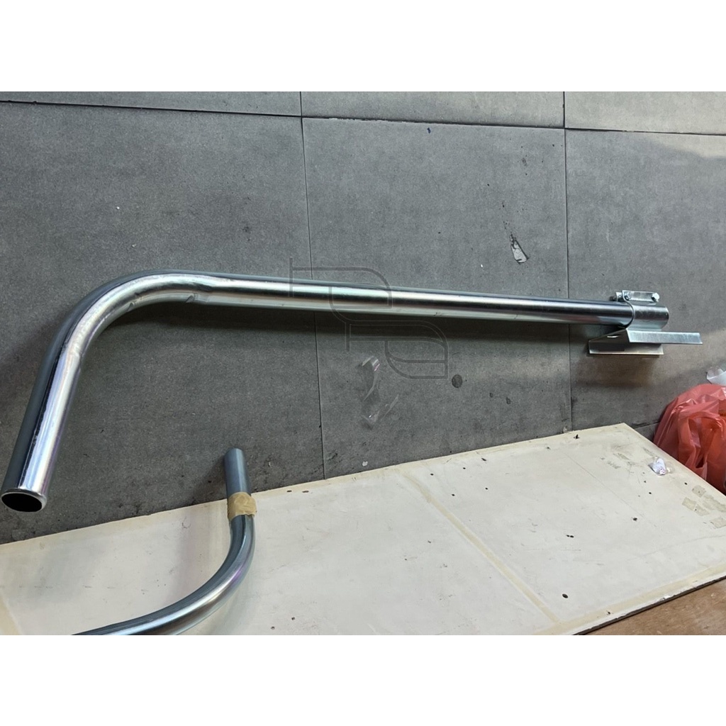 ขาโคมไฟถนน เสาโคมถนน เสาโคมไฟ พร้อมขาจับ 1นิ้ว 1.5นิ้ว 1x40w 2x40w แบบเหล็กพ่นสี แป๊ปโคมถนน พ่นสี1M