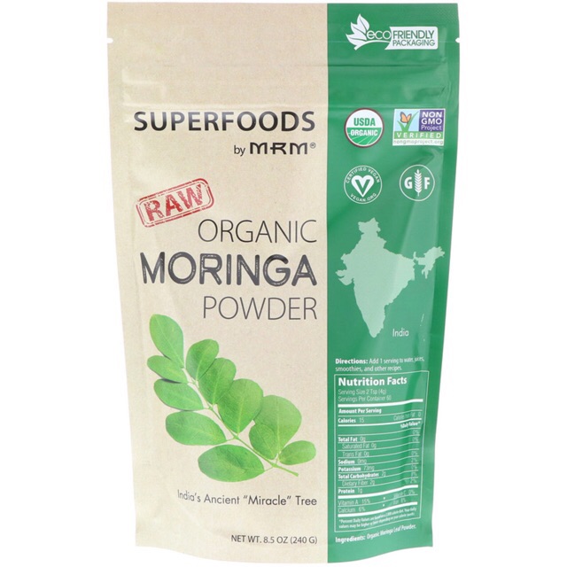 [พรีออเดอร์USA]MRM Organic Moringa Powder 240g  (สารสกัดจากใบมะรุม)