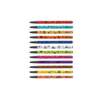 ปากกา Monami 153 ปากกาลูกลื่น ลายการ์ตูน ปากกาสี โมนามิ ขนาด 0.5mm ปากกาแบบกด สีหมึกตามด้าม (1ด้าม)
