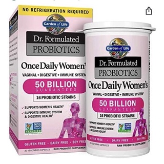 [พร้อมส่ง]🇺🇸Dr.Formulated Probiotics Once Daily Women’s / 30 Vegetarian Capsules โพรไบโอติก