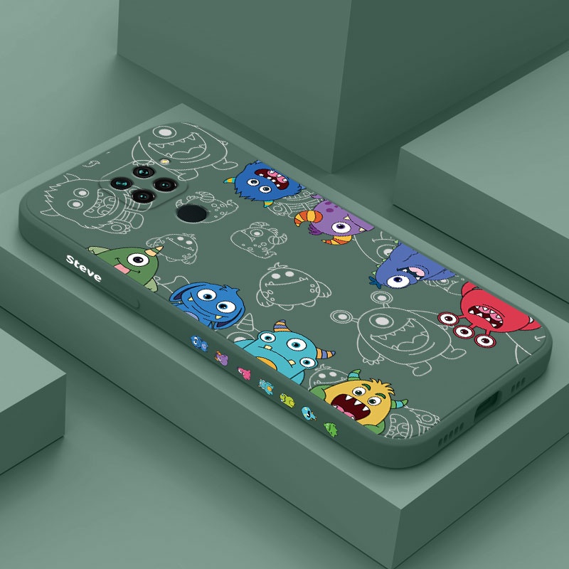 เคสโทรศัพท์สําหรับ Xiaomi Redmi Note 9 Pro Max 9Pro 9s Monsters ประกอบฝาครอบรู้สึกสบาย