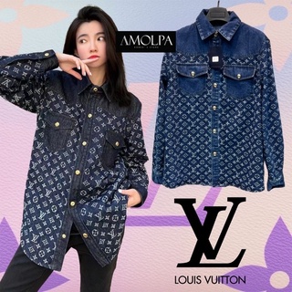 LOUIS VUITTON DENIM แขนยาว กระดุมปั้มทุกเม็ด ผ้ามีน้ำหนักมากๆ