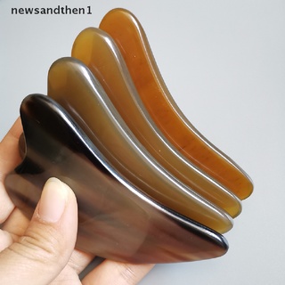 Newsandthen1 แผ่นกัวซา เขาวัวธรรมชาติ สําหรับนวดหน้า ยกกระชับใบหน้า