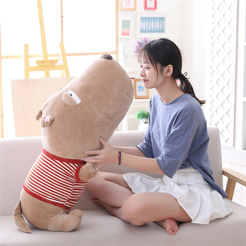 New One Piece Cute Big Head Dog Doll Plush Toys PP Cotton Stuffed Dogs High Quality Animal Toys