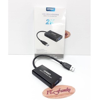 ตัวแปลง USB 3.0 TO VGA  OTN-5201 ONTEN  (ออกใบกำกับภาษีได้)