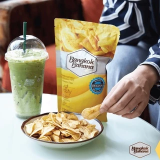 [ยกลัง 12 ซอง] Bangkok Banana กล้วยหอมกรอบขนาด 70 กรัม รสดั้งเดิม Banana Chips Original Flavor