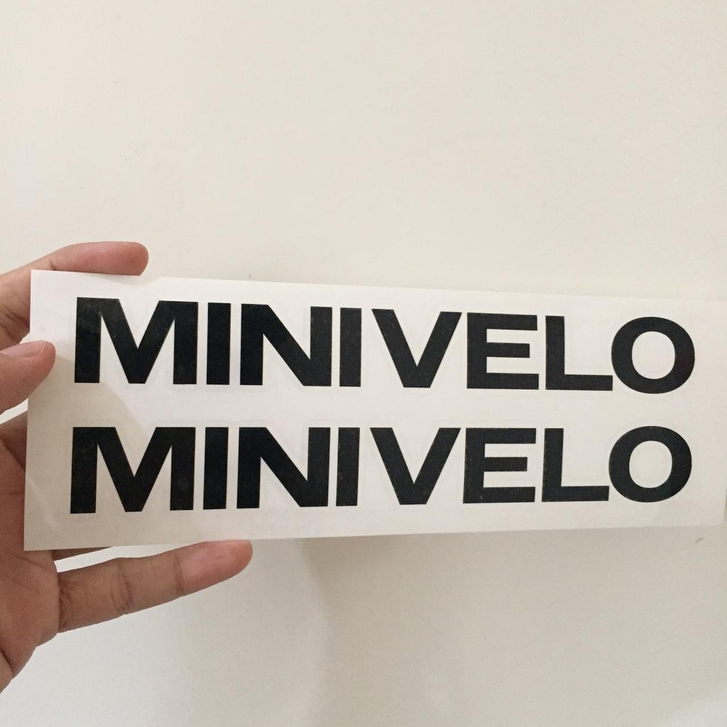 สติ๊กเกอร์ตัดเฟรม Minivelo BIKE