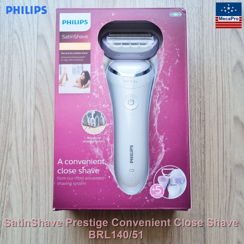 Philips® SatinShave Prestige Convenient Close Shave BRL170/50 ฟิลิปส์ เครื่องโกนขนไฟฟ้า สำหรับผู้หญิง