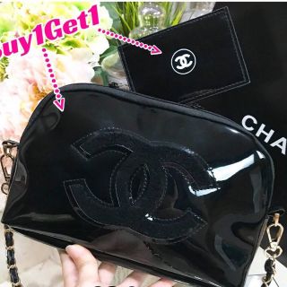 Chanel Cosmetic Cluth Bag With Chain-1