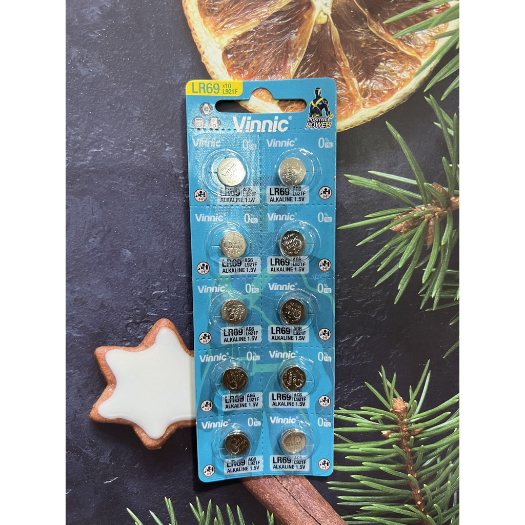 Vi 10 ของแท้ Vinnic L921F AG6 SR920SW SR920 371 แบตเตอรี่