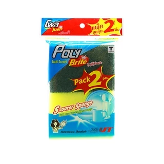 Poly-Brite โพลี-ไบรท์ ใยขัดอเนกประสงค์ (2 ชิ้น/แพ็ก)