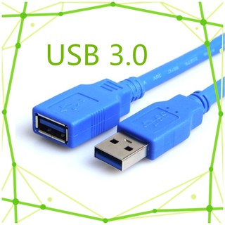 USB Cable V3.0 M/F สาย usb 3.0 ต่อให้ยาวขึ้น (BLUE)