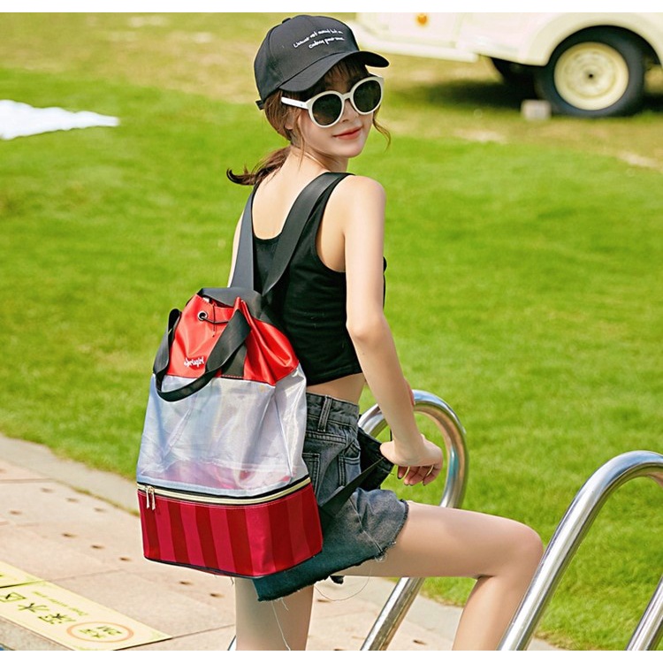 STAIN/RNG SPORT GIRL BACKPACK/SWIMING BAG BY MICYNSOLSHOP/กระเป๋ากันน้ํา/SPORTS BAG/SPORTY BAG