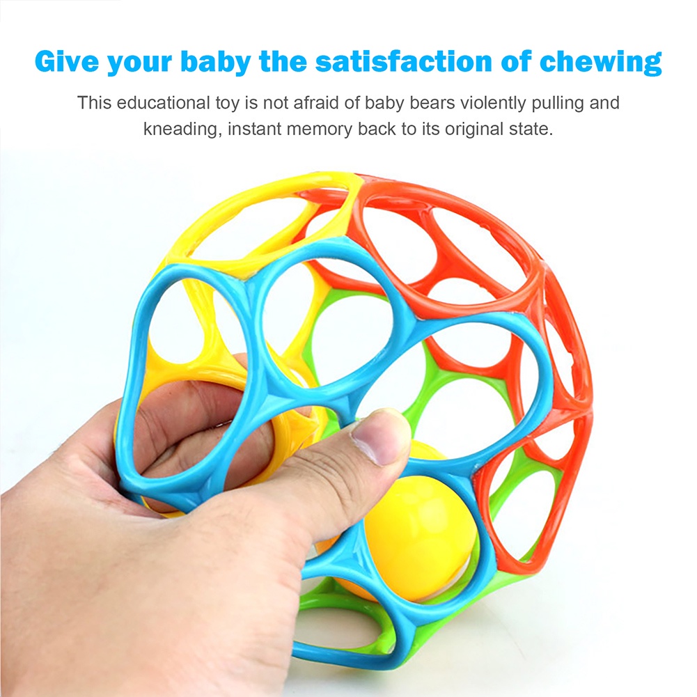 Baby Grasping Ball Oball Grabber Ball for Baby Sensory Toy Flexible and ...