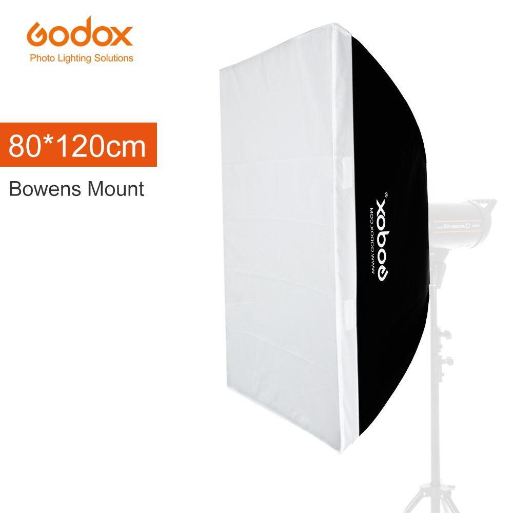 Godox 80x120 cm 31.5"x 47" Speedlite Studio Strobe Flash Photo Reflective Softbox Diffuser for Bowen