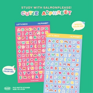 Cutie Alphabet Deco Sticker (Study with SMPLS!)