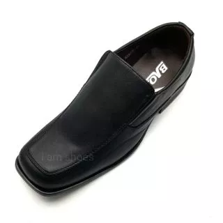 คัชชูหนังชายหัวตัด Baoji และ. Alando สีดำ ไซส์ 39-47