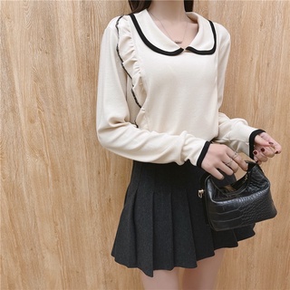เสื้อให้นมแขนยาวคอปก