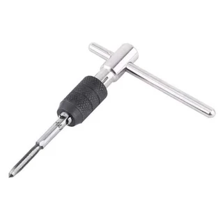 【ลดสุดใจ 】9 ชิ้น/เซ็ตสกรูก๊อกและประแจรูปตัว Tap Wrench Set T และดอกสว่านเกลียวเกลียวแตะชุดเครื่องมือมือ