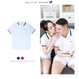 เสื้อโปโล Bulltus สีขาว ( มีเก็บเงินปลายทาง(