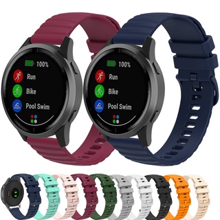 สายนาฬิกาข้อมือซิลิโคน 18 20 22 มม. สําหรับ Garmin Venu 2 Plus 2s sq vivoactive 4 3 4S vivomove 3s