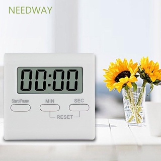 Needway นาฬิกาปลุกดิจิตอลหน้าจอ Lcd สีขาวสําหรับใช้ในการทําอาหารห้องครัว/หลากสี