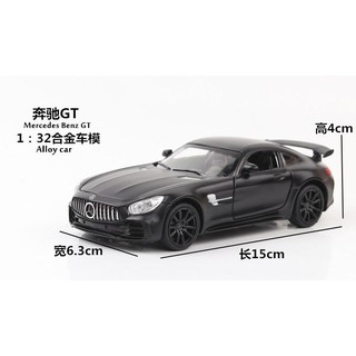 โมเดลรถยนต์ BENZ AMG GTR   ทำจากเหล็ก สัดส่วน 1:32 BLACK