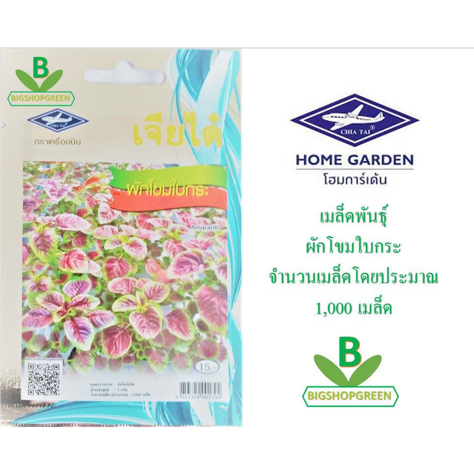 5 ฟรี 1 คละได้ เมล็ดพันธุ์ ผักโขมใบกระ ตราเจียไต๋ เมล็ดพันธุ์ผัก เมล็ดผัก เมล็ดพืช เมล็ดพันธุ์พืช