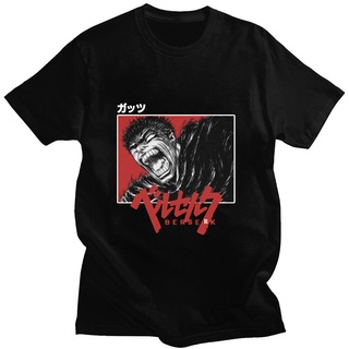 [S-5XL] เสื้อยืดลําลอง ผ้าฝ้าย แขนสั้น พิมพ์ลายอนิเมะ Berserk Guts ขนาดใหญ่ สไตล์ฮิปฮอป ฮาราจูกุ แนวสตรีท ตลก แฟชั่นฤดูร